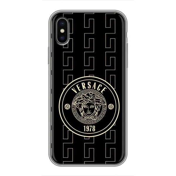 Чехол с принтом «Лого Версаче» для iPhone Xs Max
