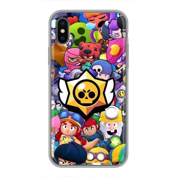 Чехол с принтом «Лого Brawl Stars» для iPhone Xs Max