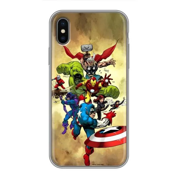 Чехол с принтом «Герои Марвел» для iPhone Xs Max