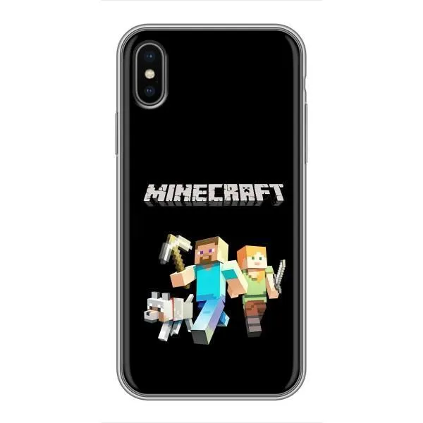 Чохол з принтом «герої Minecraft» для iPhone Xs Max