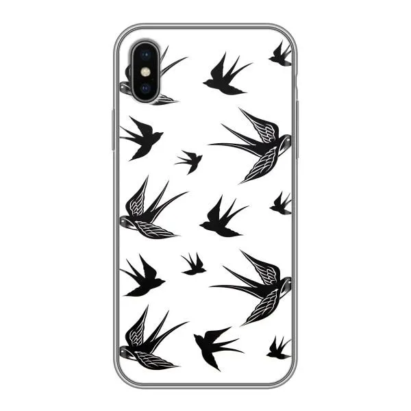 Чохол з принтом «Ластівки» для iPhone Xs Max