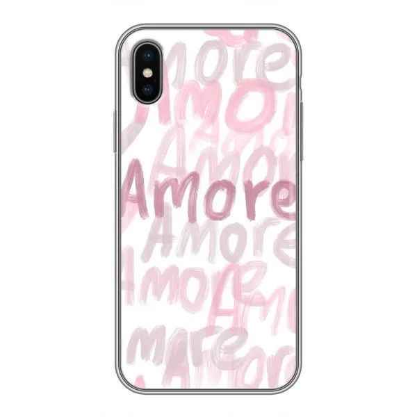 Чехол с принтом «Аморе любовь» для iPhone Xs Max
