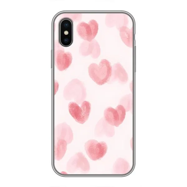 Чехол с принтом «Розовые сердечки» для iPhone Xs Max
