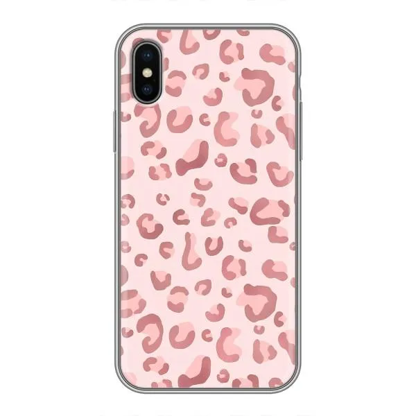 Чехол с принтом «Розовый леопард» для iPhone Xs Max