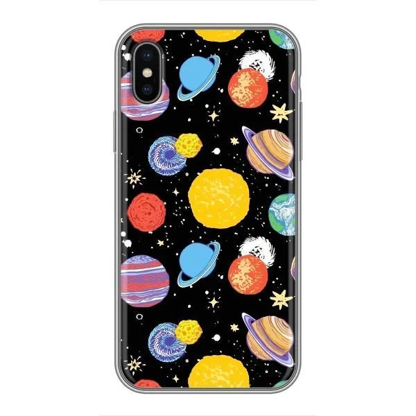 Чехол с принтом «Рисованные планеты» для iPhone Xs Max