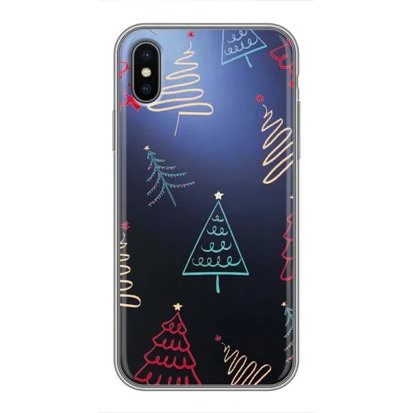 Чехол с принтом «Рождественские елки» для iPhone Xs Max