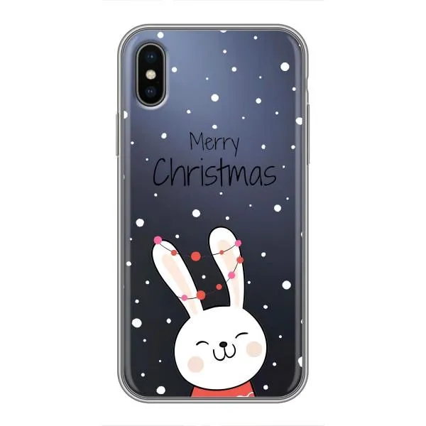 Чехол с принтом «Рождественский заяц» для iPhone Xs Max