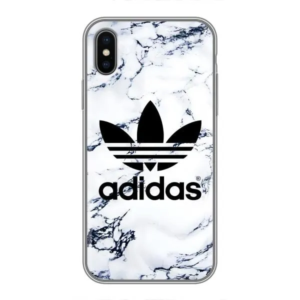 Чехол с принтом «Адидас на мраморе» для iPhone Xs