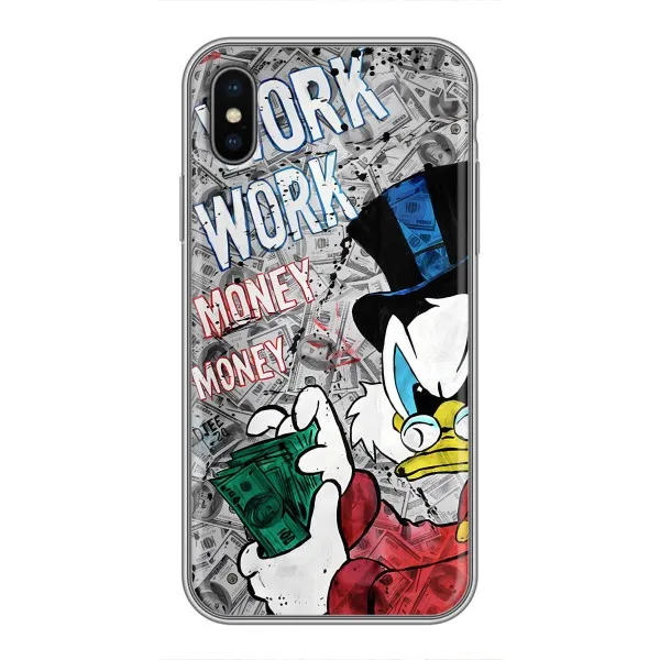 Чехол с принтом «Работа Работа» для iPhone Xs