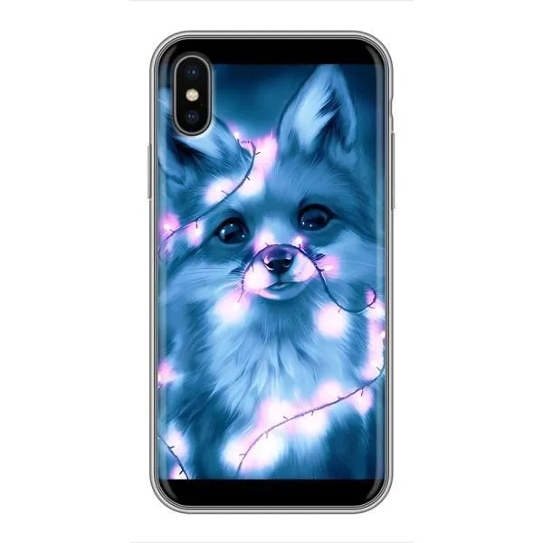 Чехол с принтом «Яркая лисичка» для iPhone Xs