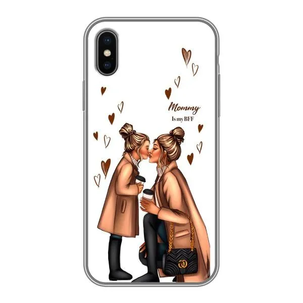 Чехол с принтом «Дочка и мама» для iPhone Xs Чехол с принтом «Дочка и мама» для iPhone Xs