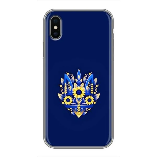 Чехол с принтом «Цветочный Герб» для iPhone Xs