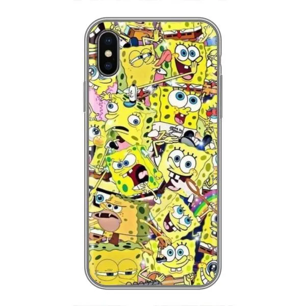 Чохол з принтом «Емоції Спан Боба» для iPhone Xs
