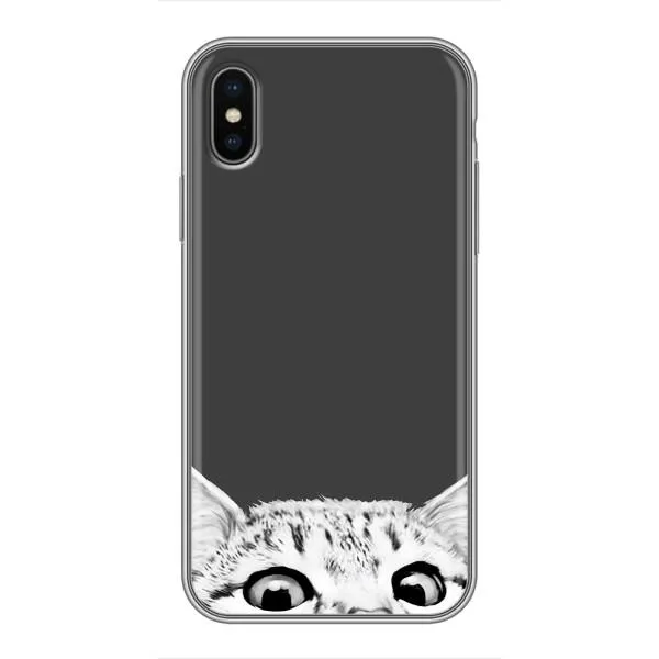 Чехол с принтом «Выглядывает кот» для iPhone Xs Чехол с принтом «Выглядывает кот» для iPhone Xs