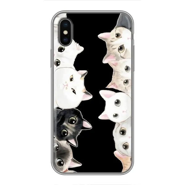 Чехол с принтом «Взгляд котов» для iPhone Xs Чехол с принтом «Взгляд котов» для iPhone Xs