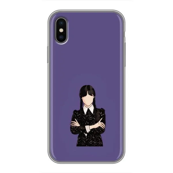 Чохол з принтом «Венздей у чорному» для iPhone Xs