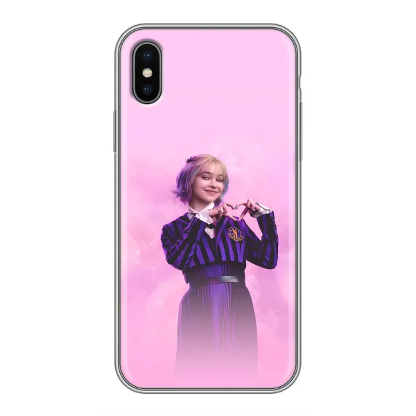 Чохол з принтом «Яскрава Енід Венздей» для iPhone Xs