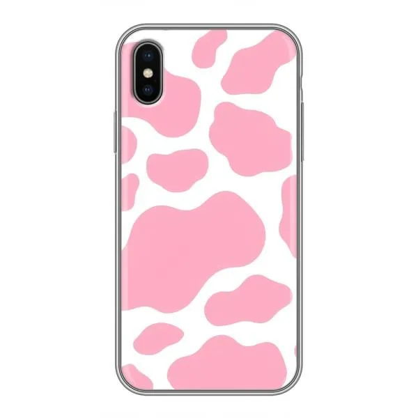 Чехол с принтом «Розовый принт» для iPhone Xs