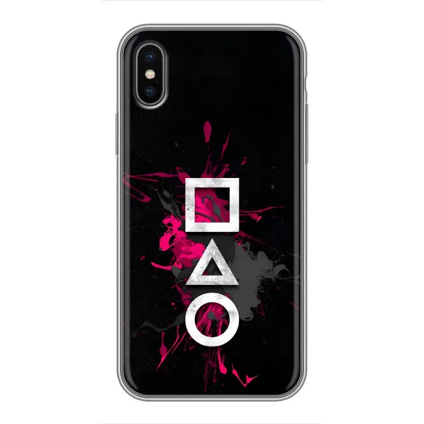 Чохол з принтом «Символи Гра кальмара» для iPhone Xs