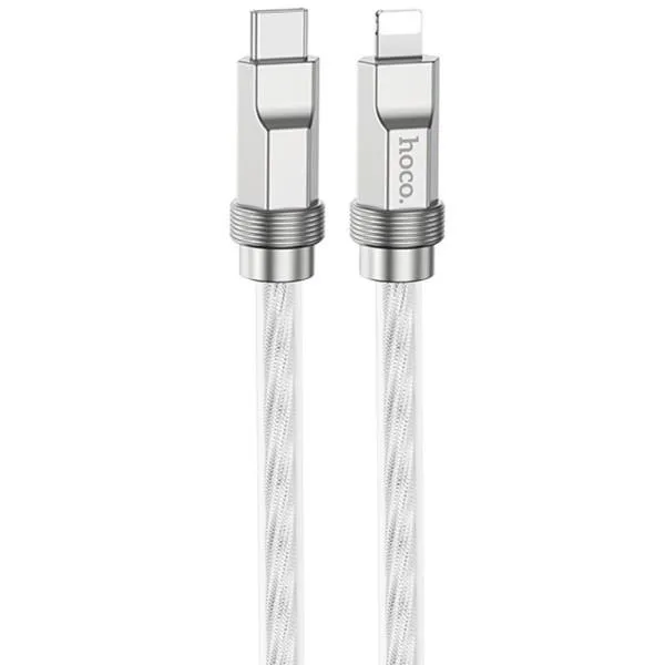 Дата кабель Hoco U113 Solid 20W Type-C to Lightning (1m) — Серебряный — фото 1