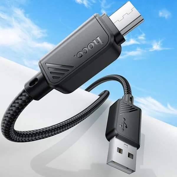 Дата кабель Hoco X113 Beneficio USB to MicroUSB (1m) — Черный — фото 2