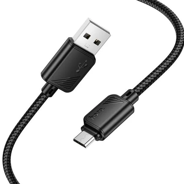Дата кабель Hoco X113 Beneficio USB to MicroUSB (1m) — Черный — фото 3