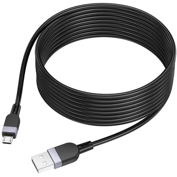 Дата кабель Hoco X109 Energy silicone USB to MicroUSB (3m) — Чорний — фото 3