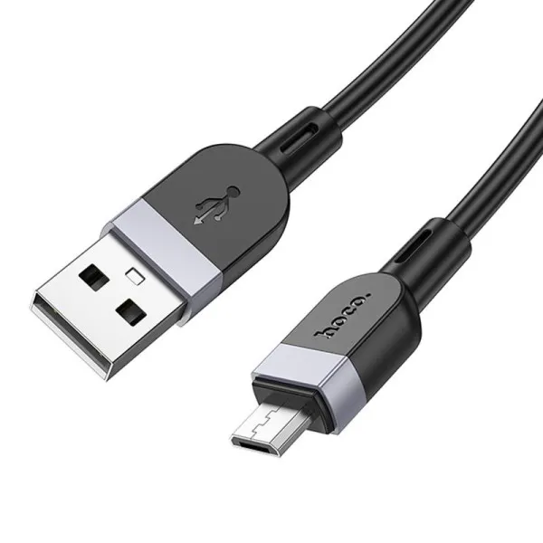 Дата кабель Hoco X109 Energy silicone USB to MicroUSB (3m) — Чорний — фото 4