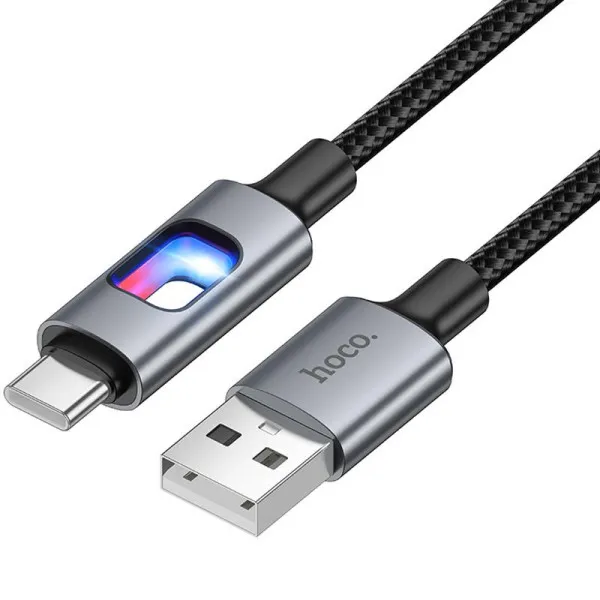 Дата кабель Hoco U144 New USB to Type-C 3A (1.2m) — Черный — фото 3