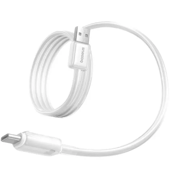Дата кабель Baseus Crystal USB to Type-C 100W (1m) (E04279) — Белый — фото 1