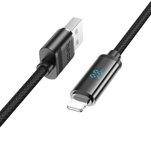 Дата кабель Hoco U127 Power USB to Lightning (1.2m) — Черный — фото 1