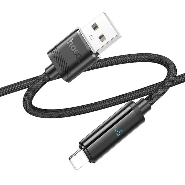 Дата кабель Hoco U127 Power USB to Lightning (1.2m) — Черный — фото 2