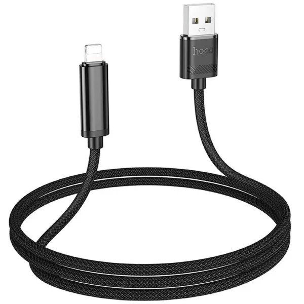 Дата кабель Hoco U127 Power USB to Lightning (1.2m) — Черный — фото 3