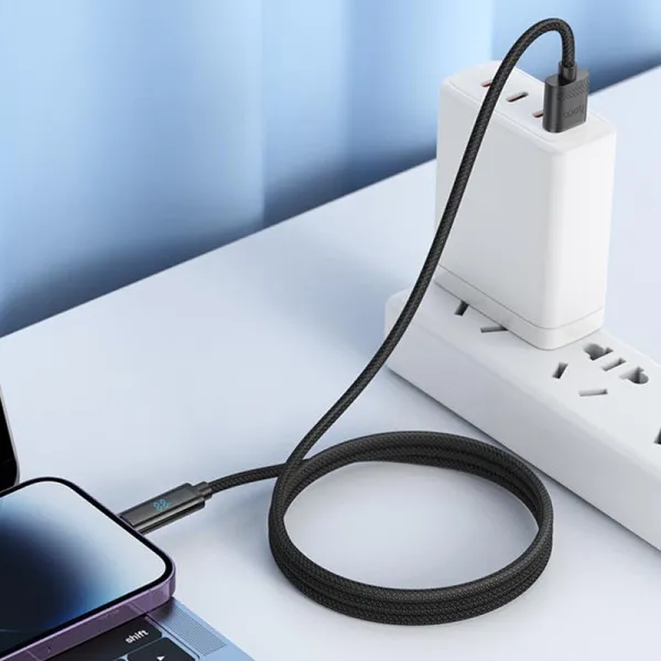 Дата кабель Hoco U127 Power USB to Lightning (1.2m) — Черный — фото 4
