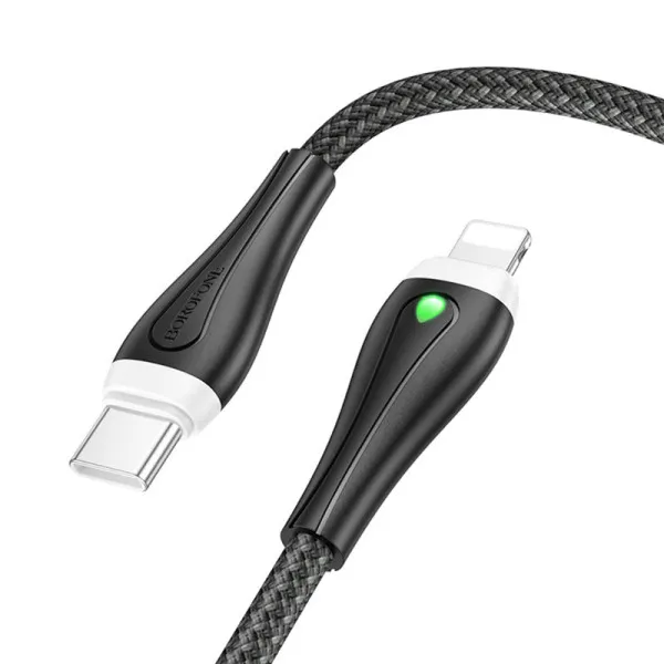 Дата кабель Borofone BX100 Advantage 27W Type-C to Lightning (1m) — Черный — фото 1