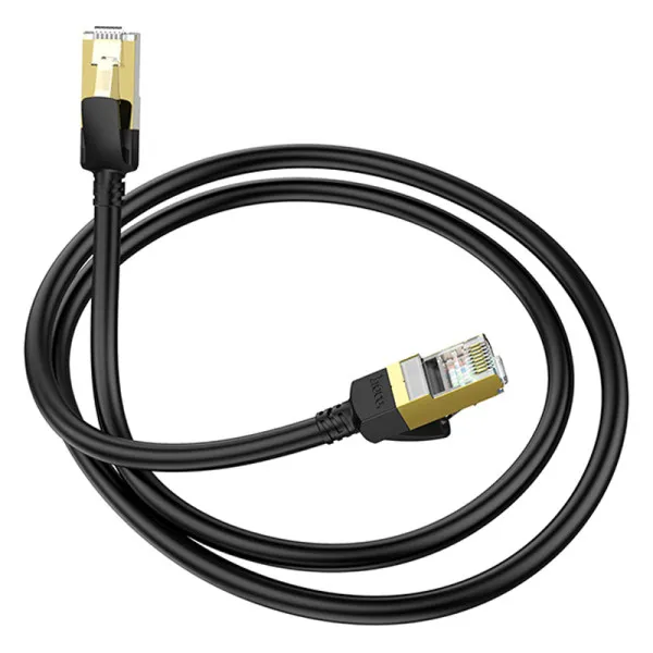 Дата кабель Hoco US02 Level pure copper gigabit ethernet (3m) — Чорний — фото 5