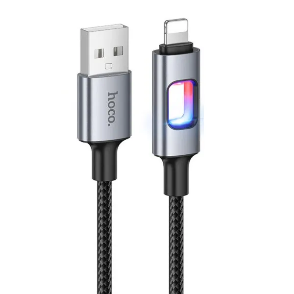 Дата кабель Hoco U144 New USB to Lightning 2.4A (1.2m) — Черный — фото 1