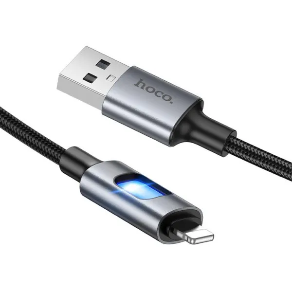 Дата кабель Hoco U144 New USB to Lightning 2.4A (1.2m) — Черный — фото 4