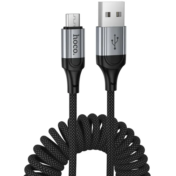 Дата кабель Hoco X121 Nuevo USB to MicroUSB 2.4A (1.5m) — Чорний — фото 1