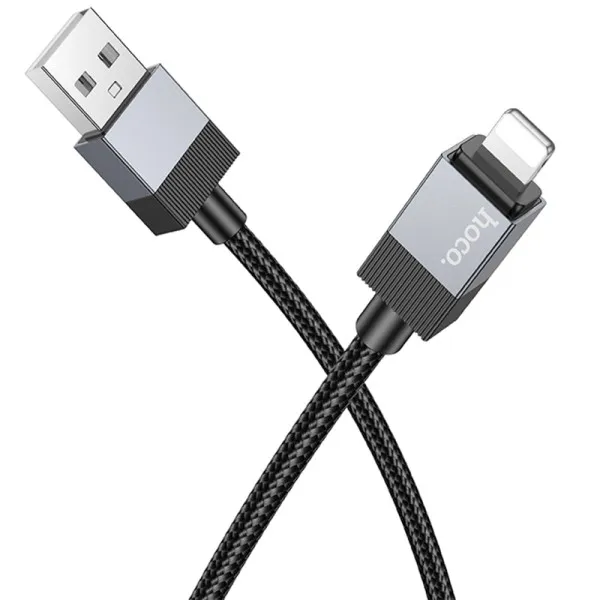 Дата кабель Hoco X110 Honorific USB to Lightning 2.4A (1m) — Чорний — фото 2