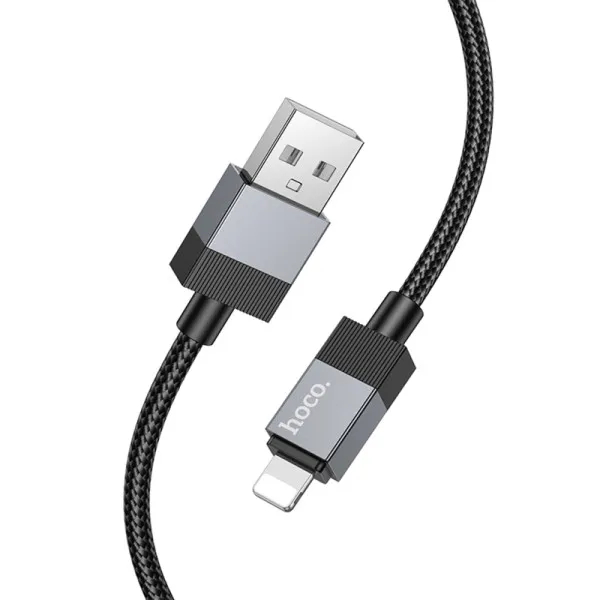 Дата кабель Hoco X110 Honorific USB to Lightning 2.4A (1m) — Чорний — фото 3