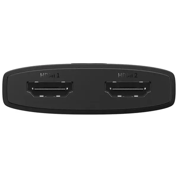 Перехідник HUB Baseus AirJoy Series 2in1 HDMI to HDMI/HDMI (B01331105) — Чорний — фото 4