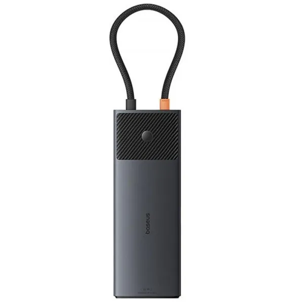 Перехідник HUB Baseus Metal Gleam II OS 10in1 Dual Display (B00061800123-01) — Чорний — фото 5