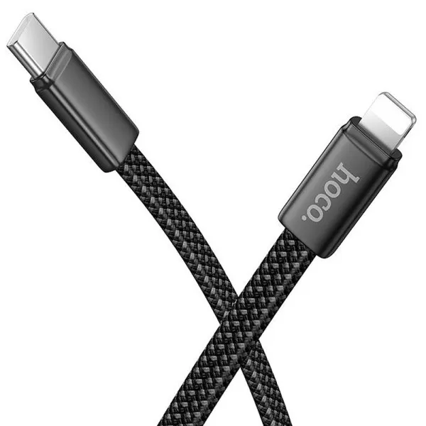 Дата кабель Hoco X125 Exceso Type-C to Lightning 30W (1m) — Чорний — фото 4