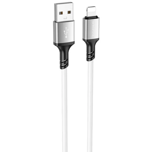 Дата кабель Borofone BX83 Famous USB to Lightning 2.4A (1m) — Белый — фото 1