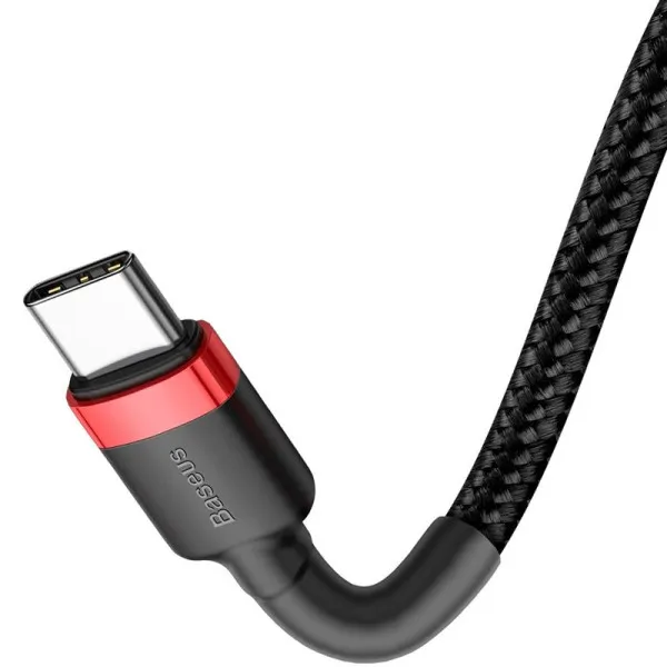 Дата кабель Baseus Cafule USB to Type-C Cable 3A (1m) (CATKLF-B) — Красный — фото 2