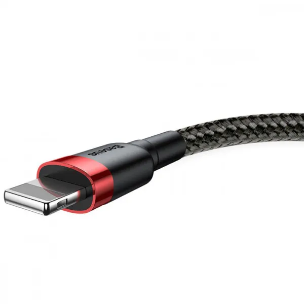 Дата кабель Baseus Cafule USB to Lightning 2.4A (1m) (CALKLF-B) — Красный — фото 1