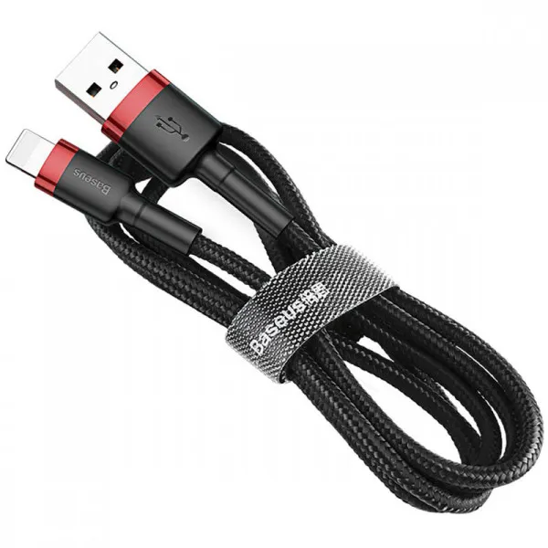 Дата кабель Baseus Cafule USB to Lightning 2.4A (1m) (CALKLF-B) — Красный — фото 2