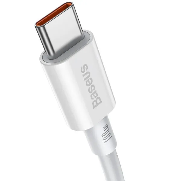Дата кабель Baseus Superior Series Fast Charging Type-C to Type-C PD 100W (1m) (CATYS-B) — Белый — фото 2