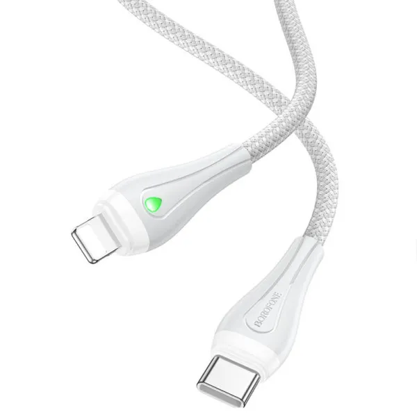 Дата кабель Borofone BX100 Advantage Type-C to Lightning 27W (1m) — Серый — фото 2